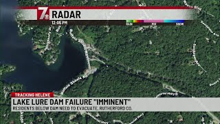 Lake Lure Dam ‘failure imminent’ evacuations ordered [upl. by Anana]