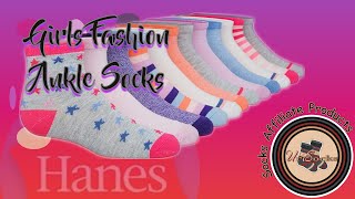 ✨ 12pack Of Stylish Hanes Ankle Socks For Fashionable Girls  Cute Patterns Soft Fabric ✨ [upl. by Llekcor]