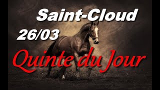 PRONOSTIC PMU QUINTE DU JOUR MARDI 26 MARS 2024 [upl. by Middlesworth]