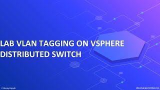 vSphere Distributed Switch VDSTagging Vlan Cisco 9300 to Esxi 80 How to create VDS tagging [upl. by Ariaic]