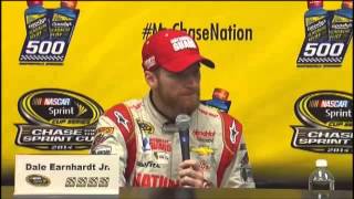 Dale Earnhardt Jr Martinsville Winner NASCAR Video News Conference [upl. by Spector832]