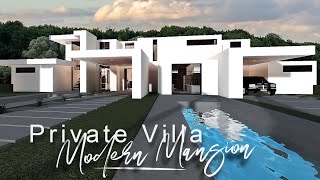 Private Villa Modern Mansion No Large Plot ROBLOX Bloxburg [upl. by Gleason]