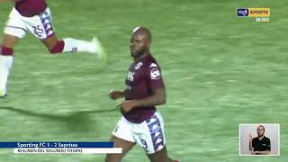 Resumen Sporting 1 Saprissa 2 [upl. by Breed]