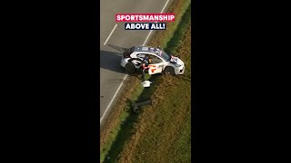 When sportsmanship takes the wheel 🚗✨ wrc [upl. by Giuseppe]