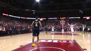 Ben Brust Buzzerbeater vs Michigan [upl. by Einre]