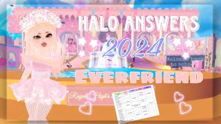 All Halo Answers Everfriend 2024  Fountain Guide  Royale High♥️ [upl. by Zobias]