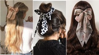 FABULOUS BOW HAIRSTYLES DESIGN IDEAS FOR GIRLS  DISEÑO DE PEINADOS CON ARCO [upl. by Nirrek]