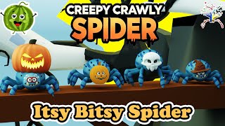 Creepy Crawly Spider  Halloween Itsy Bitsy Spider  EduFam Nursery Rhymes amp Kids Songs [upl. by Ernesto]