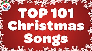 Top 101 Christmas Songs and Carols with Lyrics 🎅 Best Merry Christmas Music 2024 🎄 [upl. by Grof]