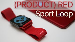 Product Red Sport Loop for Apple Watch  Review [upl. by Irrok504]