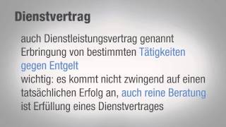 Rechtsgrundlagen für Kreative Tutorial Vertragstypen video2braincom [upl. by Eylloh]