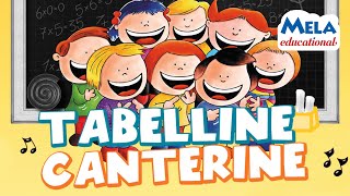 Tabelline Canterine Cartoons  Canzoni per bambini MelaEducational [upl. by Swenson]