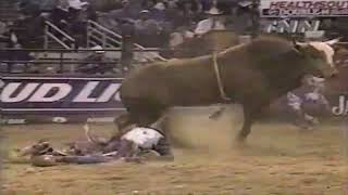 PBR 2000 Jason Bennett Gets a Face Full of Horn [upl. by Eceer]