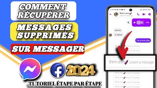 Comment récupérer un message supprimé sur Messenger mise à jour 2024 [upl. by Aicina]