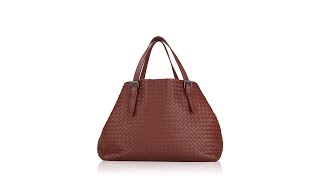 Bottega Veneta Nappa Intrecciato Cesta Large Tote Brown [upl. by Ahtelra]