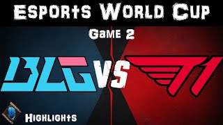 BLG vs T1 Highlights Game 2 Esports Worlds Cup 2024 Quarterfinals BiliBili Gaming vs T1 by Onivia [upl. by Thorstein]