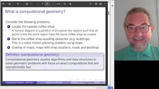 Welcome to MCS 481 a course on computational geometry [upl. by Rosie]