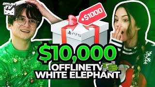 OFFLINETV 10000 WHITE ELEPHANT ft Valkyrae Fuslie Myth amp Starsmitten [upl. by Haelahk]