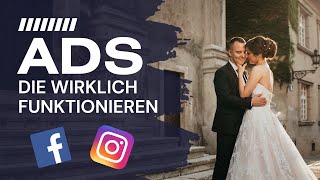 Werbeanzeigen für Hochzeitsfotografen amp Videografen Facebook  Instagram [upl. by Goldina]