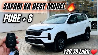 2024 Tata Safari Pure Plus S Varient 🔥  Safari Pure Plus S  Price Features Exterior Interior [upl. by Strickman]