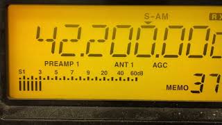 Low VHF DX  4220 MHz radar via F2TEP received in Perth Western Australia on 14 November 2024 [upl. by Riordan]