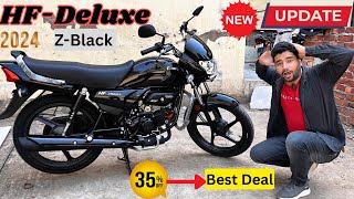 Yahi Hai New Hf Deluxe 2024 Model All Black Edition 35Off On Road Price Full Features Detail Review [upl. by Skillern444]