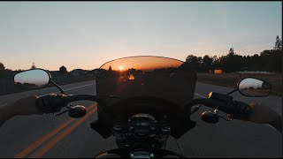 Harley Davidson and CFMOTO 300NK on a Perfect Sunset Ride [upl. by Tannenwald]