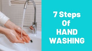 7 Steps of Hand Washing WHO I Hand Hygiene I 5 Key Moments [upl. by Eon]