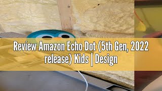 Review Amazon Echo Dot 5th Gen 2022 release Kids  Designed for kids with parental controls  Ow [upl. by Martino]