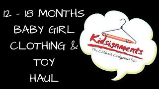 1218 Months Baby Girl Clothing and Toy Haul  Consignment [upl. by Ellard]