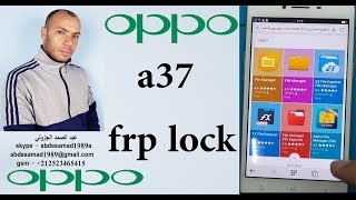 oppo a37 frp lock bypass google account frp reset [upl. by Rettke]