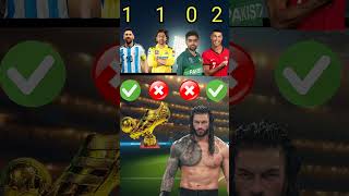 Maxi vs ms Dhoni vs Babar azam vs Ronaldo  Speaking is Roman Reigns shortvideo trendingshorts [upl. by Cayser]