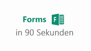 Microsoft Bildung  Erklärvideo Forms in 90 Sekunden [upl. by Ambrosane]