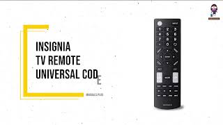 Insignia TV Remote Codes Universal Codes for Insignia TVs [upl. by Kcirdde109]