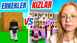 KIZLAR VS ERKEKLER EV KAPIŞMASI MİNECRAFT BROOKHAVEN [upl. by Iaoh]