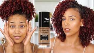 CoverGirl Trublend Matte Made Foundation  Demo  Swatches  Review [upl. by Nytsyrk]