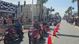 Main Street Daytona Biketoberfest Thousands Entering the Main Drag [upl. by Animrelliug]