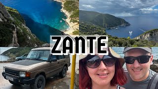 ZANTE GREECE TRAVEL VLOG pt2  Exploring Zakynthos 4x4 Island Tour and Kalamaki Beach  50 [upl. by Leinto]