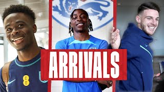 Saka Pranks SGP AGAIN Eze Joins Squad amp European Champion Rice Returns 🏆  Arrivals  England [upl. by Garceau]