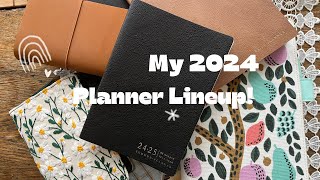 My 2024 Planner Lineup  What Am I Using for 2025  Sterling Ink Hobonichi Travelers Notebook [upl. by Erdried723]