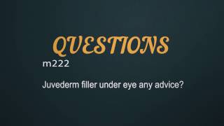 Is Juvederm the Best Cosmetic Treatment for Under the Eyes  4Beauty Med Spa in Miami [upl. by Pirbhai]