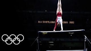 How Svetlana Khorkina became Uneven Bars Olympic Champion [upl. by Ilanos]