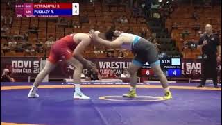 18 Final  FS  92 kg GEO  Konstantine PETRIASHVILI vs AIN  Roland PUKHAEV [upl. by Daven848]