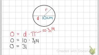 Omkrets Och Area På Cirkel 1 [upl. by Aidyn996]