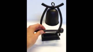 Cast iron bell with hammer [upl. by Ragg]