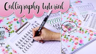 Calligraphy writing Tutorial for beginners  Kalligráfia kezdőknek [upl. by Nuhsal]