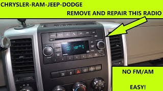 No Sound on FMAM  ChryslerJeepRamDodge  Radio Repair [upl. by Adimra]