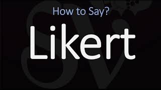 How to Pronounce Likert CORRECTLY [upl. by Mehelhteb]