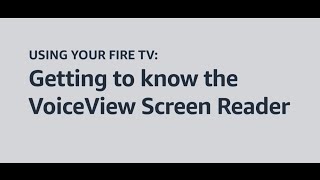 Getting to know the VoiceView screen reader [upl. by Secnarfyram]