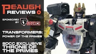 Video Review Power of the Primes SDCC Exclusive THRONE OF THE PRIMES [upl. by Carilyn]